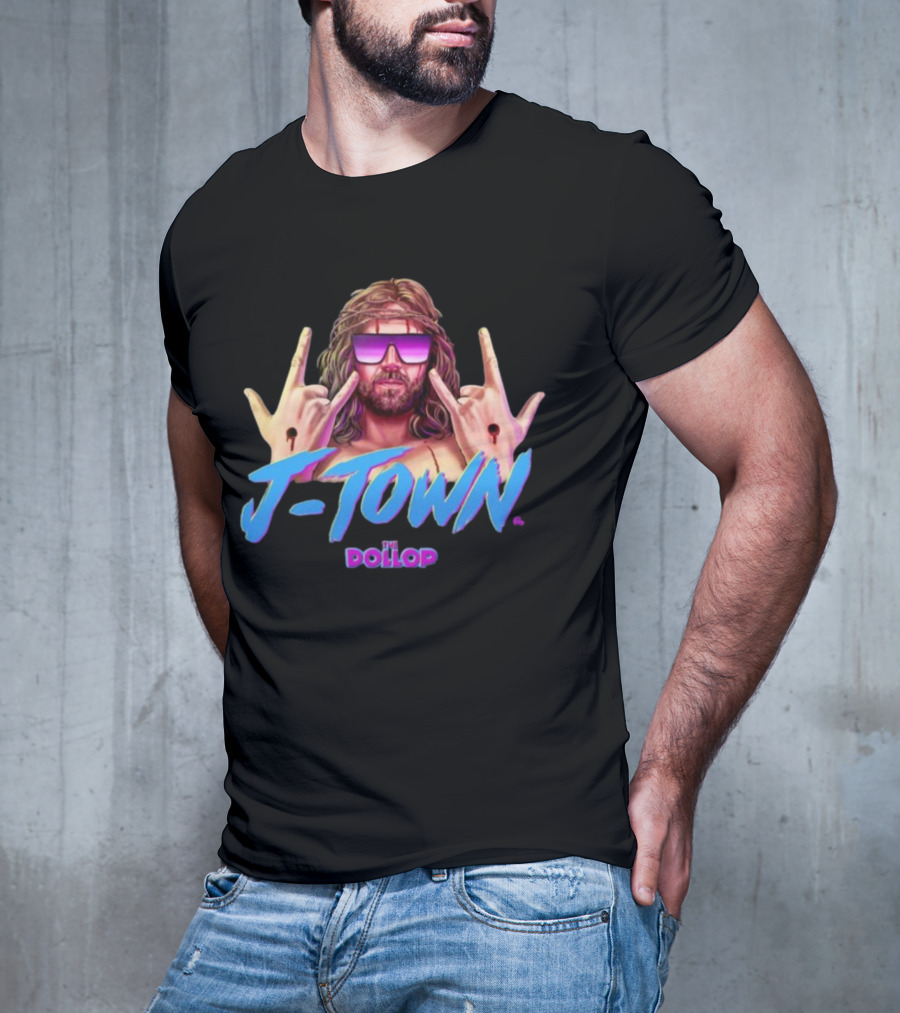 J Town The Dollop Retro Style Graphic By Jamesfosdike T-Shirt