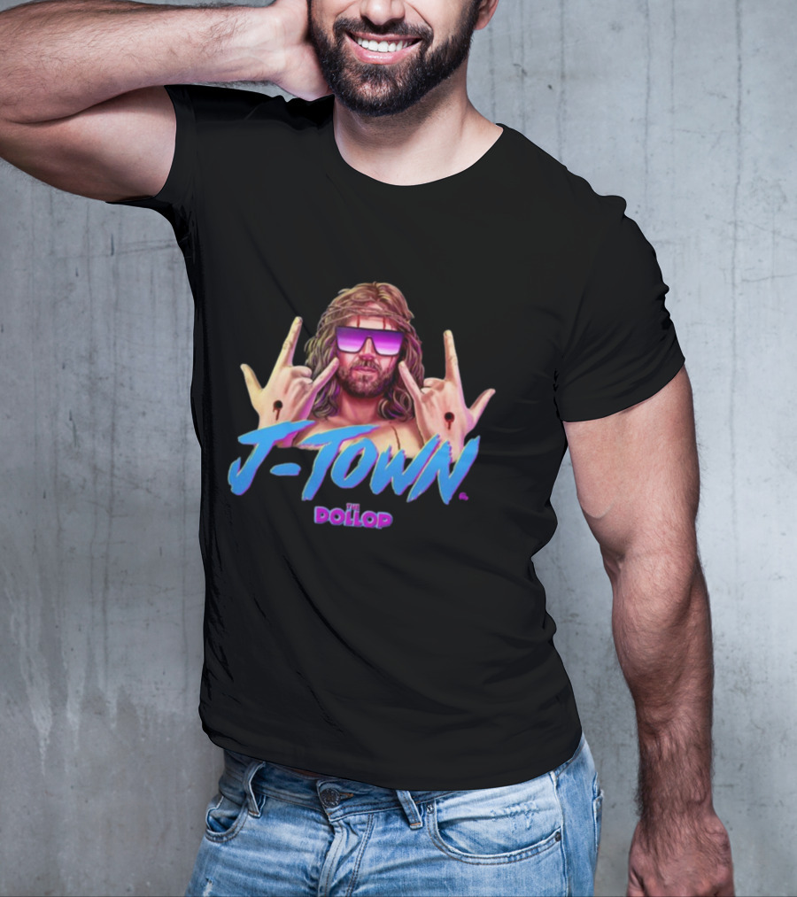 J Town The Dollop Retro Style Graphic By Jamesfosdike T-Shirt
