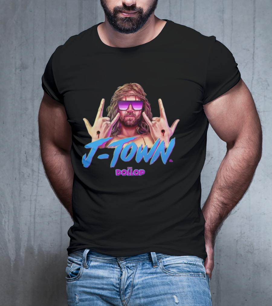 J Town The Dollop Retro Style Graphic By Jamesfosdike T-Shirt