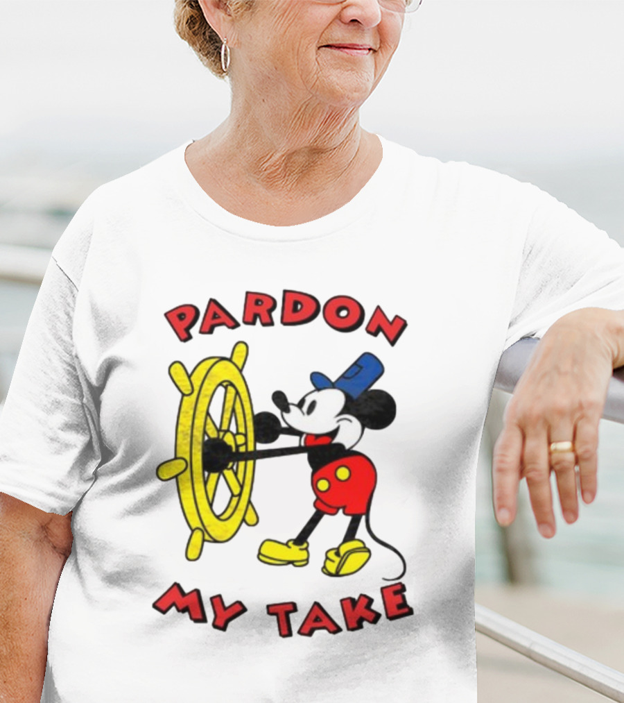 Pardon My Take Steamboat Wheel Mickey T-Shirt