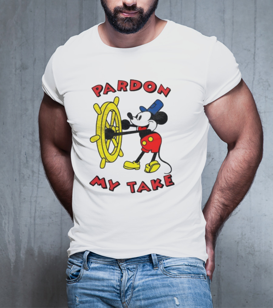Pardon My Take Steamboat Wheel Mickey T-Shirt