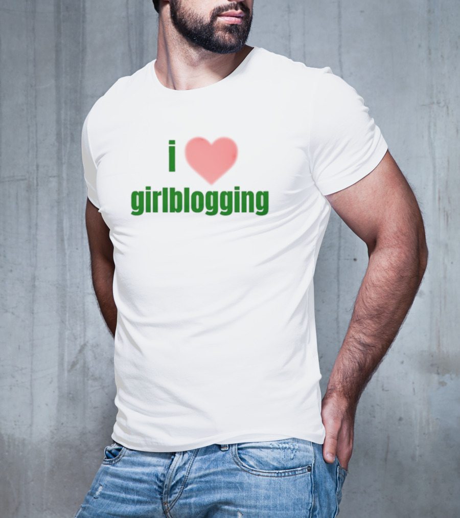 Vibe2k Store I Heart Girlblogging Enthusiast Love T-Shirt