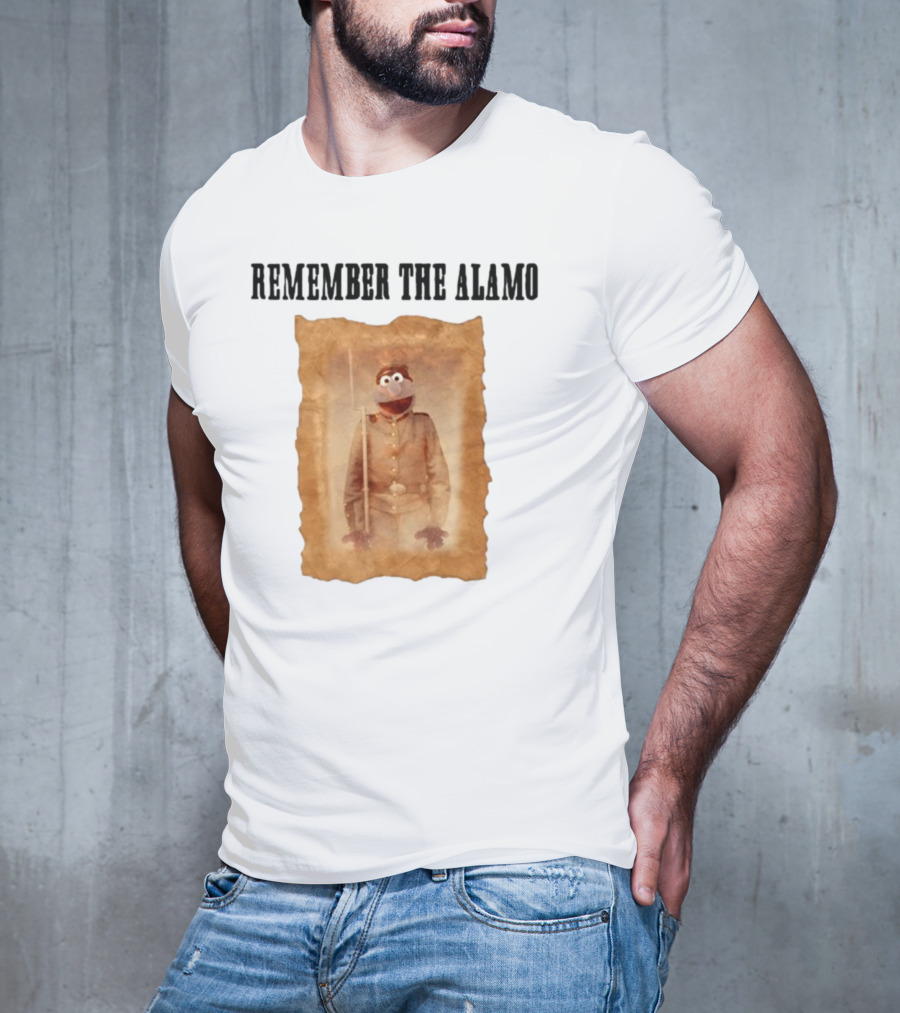 Lucca International Remember The Alamo Historical Muppet Soldier T-Shirt
