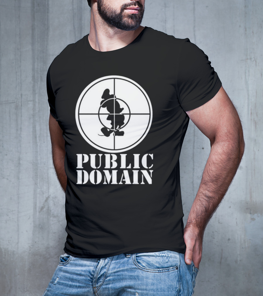 Public Domain Mickey Mouse Target T-Shirt