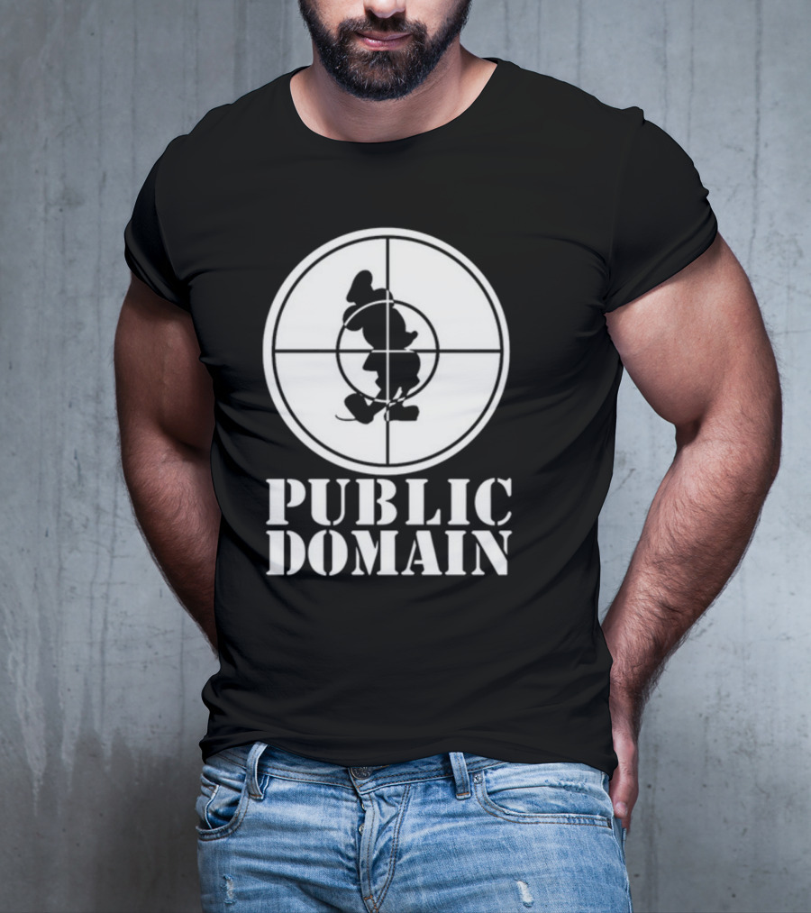 Public Domain Mickey Mouse Target T-Shirt