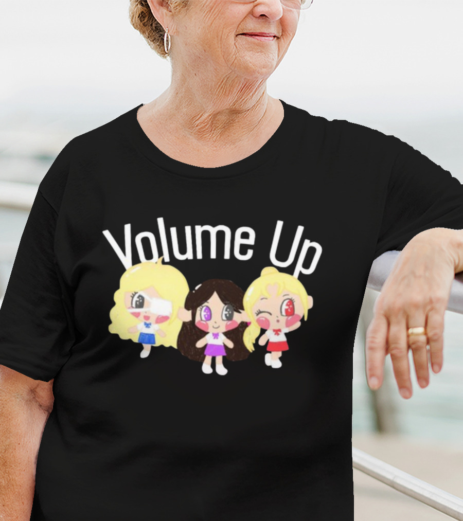 Volume Up Cute Cartoon Trio T-Shirt