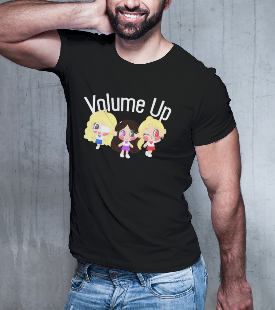 Volume Up Cute Cartoon Trio T-Shirt