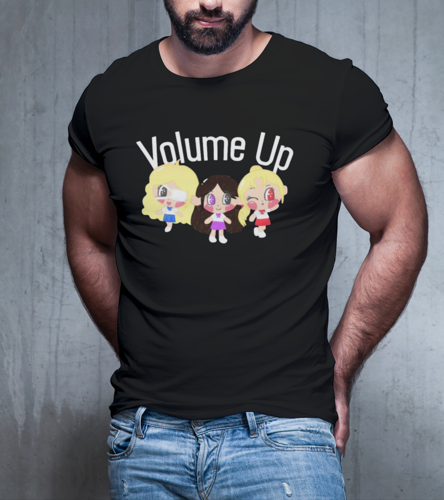Volume Up Cute Cartoon Trio T-Shirt