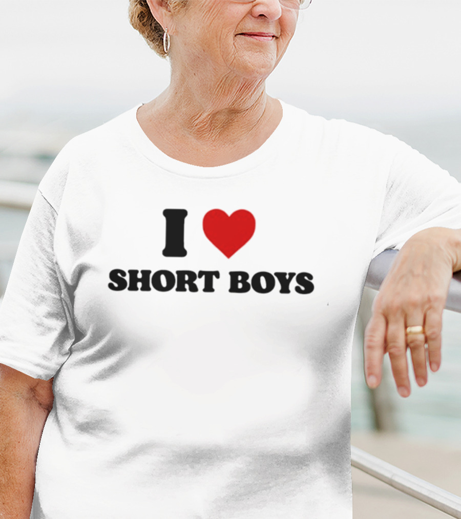 I Heart Short Boys Love Emphasis T-Shirt