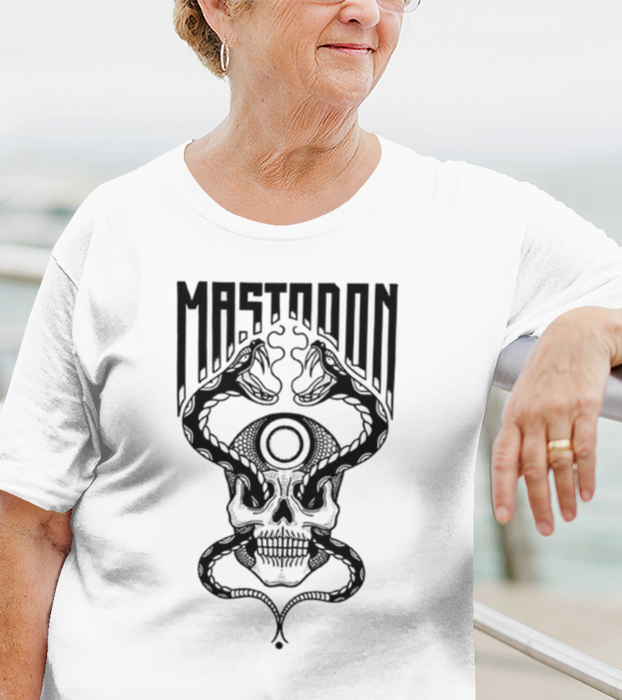 Mastodon Twin Snakes Skull T-Shirt