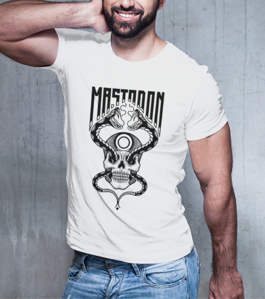 Mastodon Twin Snakes Skull T-Shirt