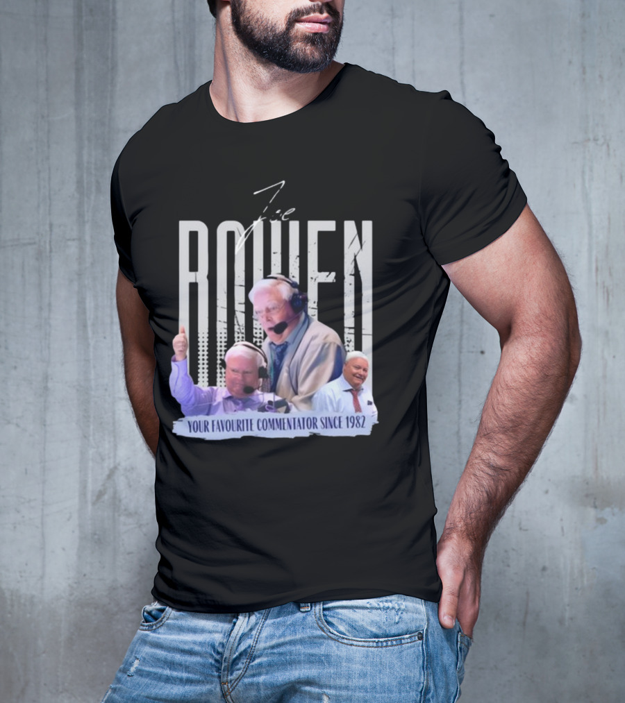 Joe Bowen Your Favourite Commentator Since 1982 Bowenjellythreads T-Shirt