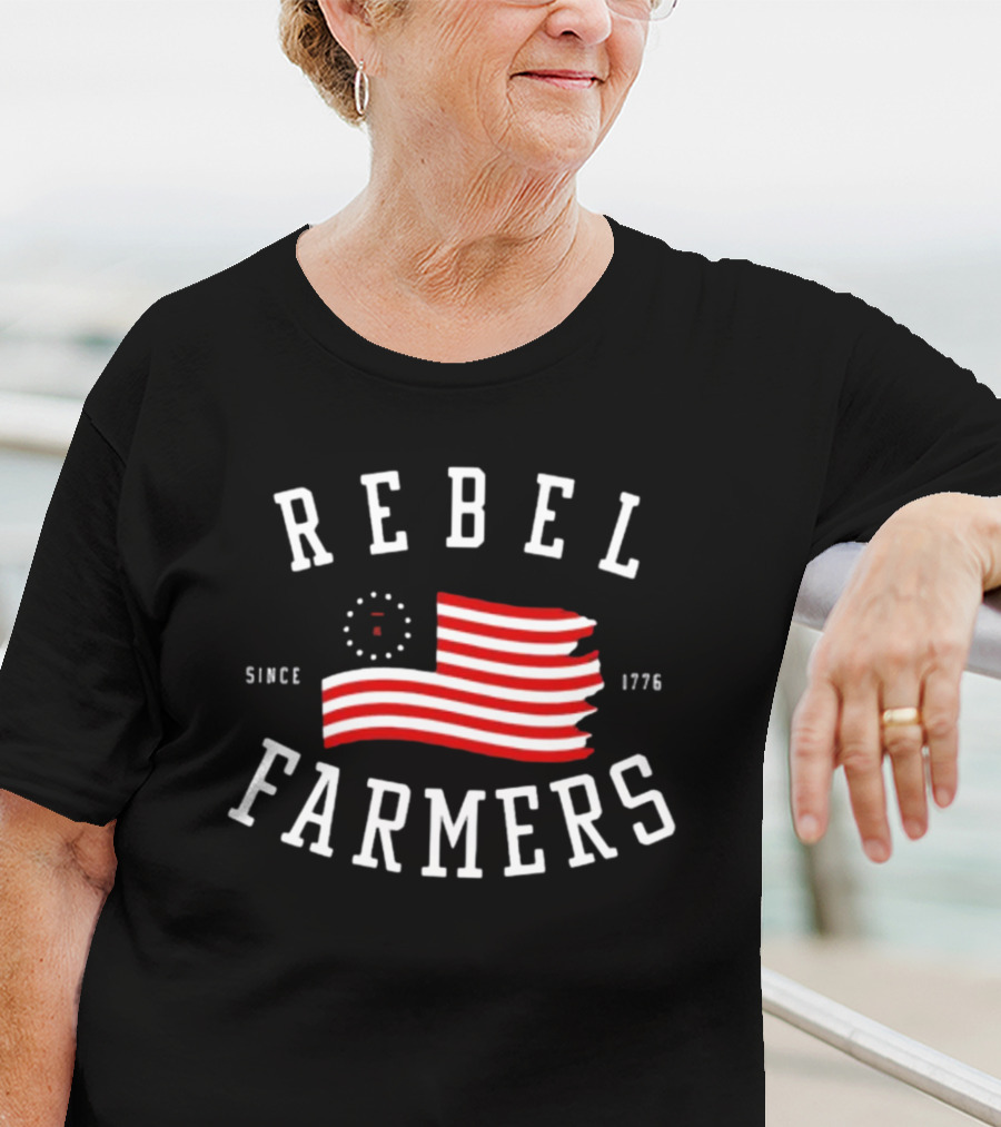 Gatlin Didier Rebel Farmers Since 1776 Flag T-Shirt
