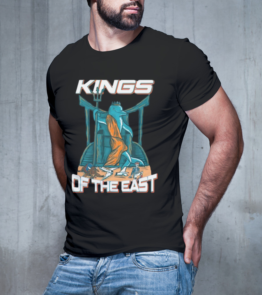 Nickysmokess Miami Dolphins Kings Of The East T-Shirt