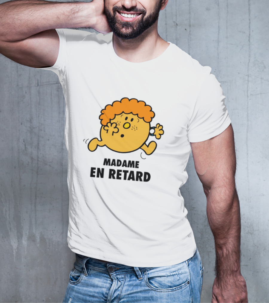 Madame En Retard Character With Orange Hair And Running Pose T-Shirt