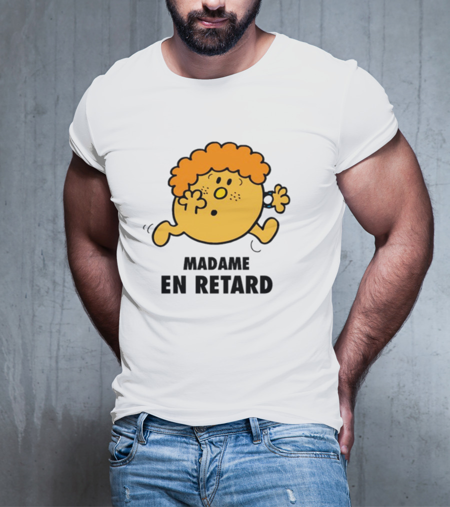Madame En Retard Character With Orange Hair And Running Pose T-Shirt
