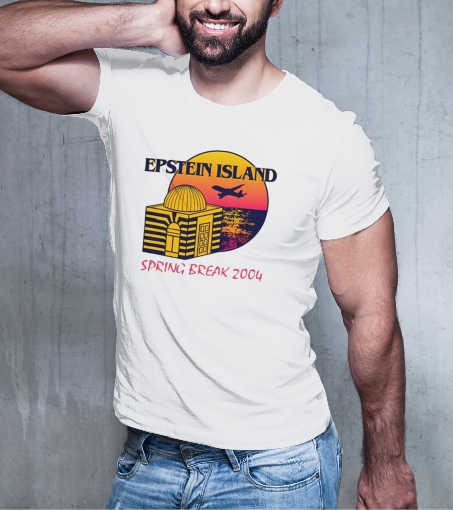 Shitheadsteve Epstein Island Airplane Dome Sunset Spring Break 2004 T-Shirt