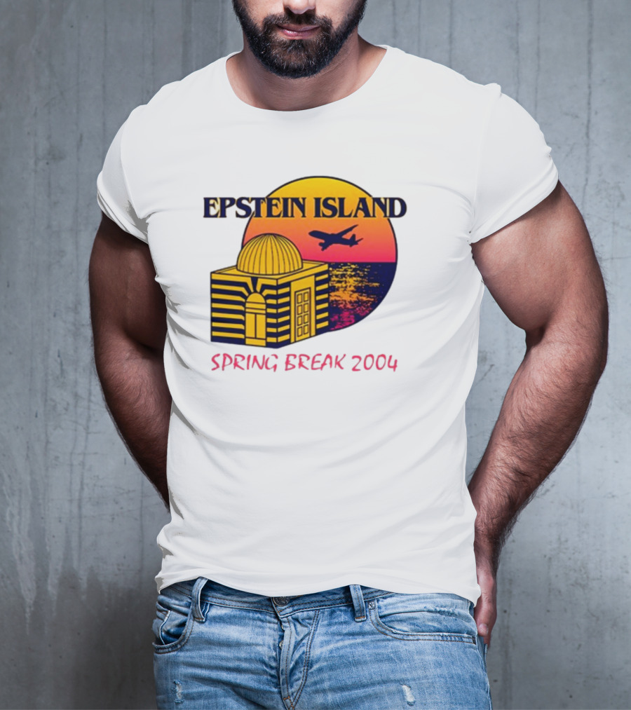 Shitheadsteve Epstein Island Airplane Dome Sunset Spring Break 2004 T-Shirt