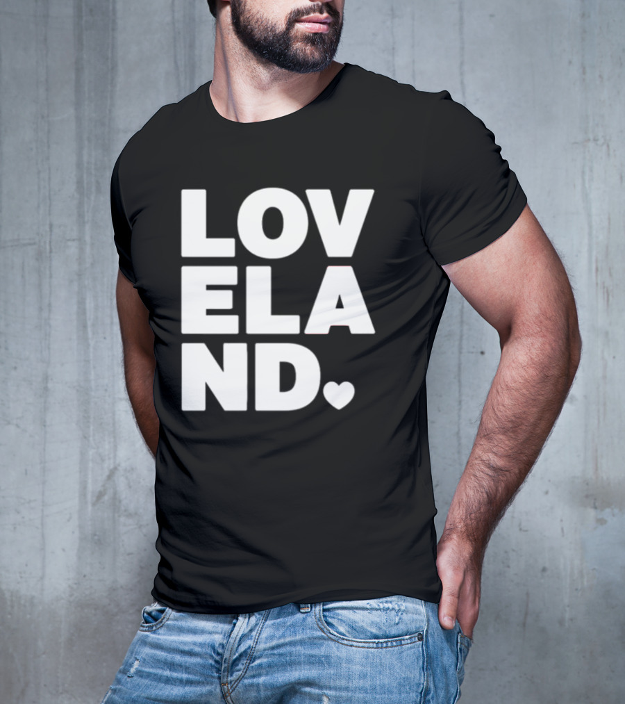 Cincyshirts Loveland White Ink Heart T-Shirt