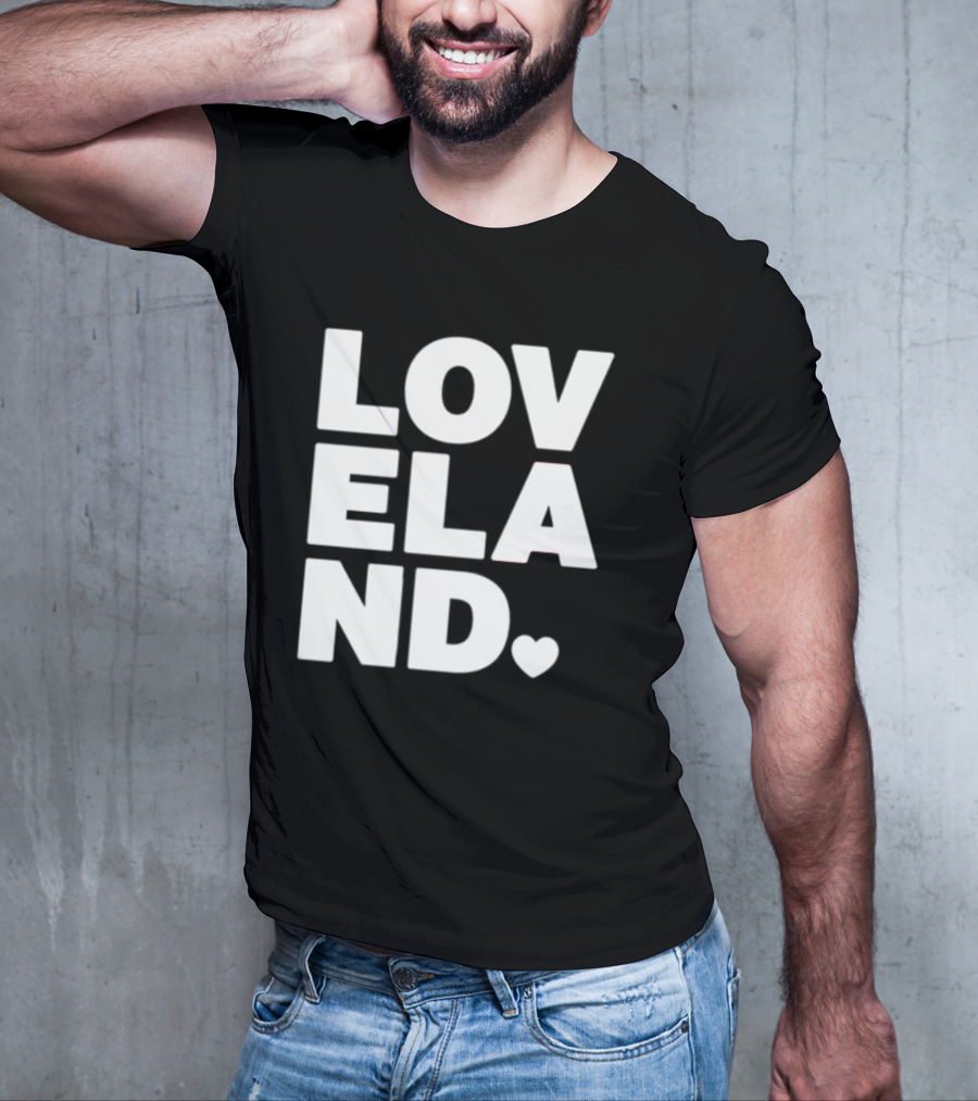 Cincyshirts Loveland White Ink Heart T-Shirt