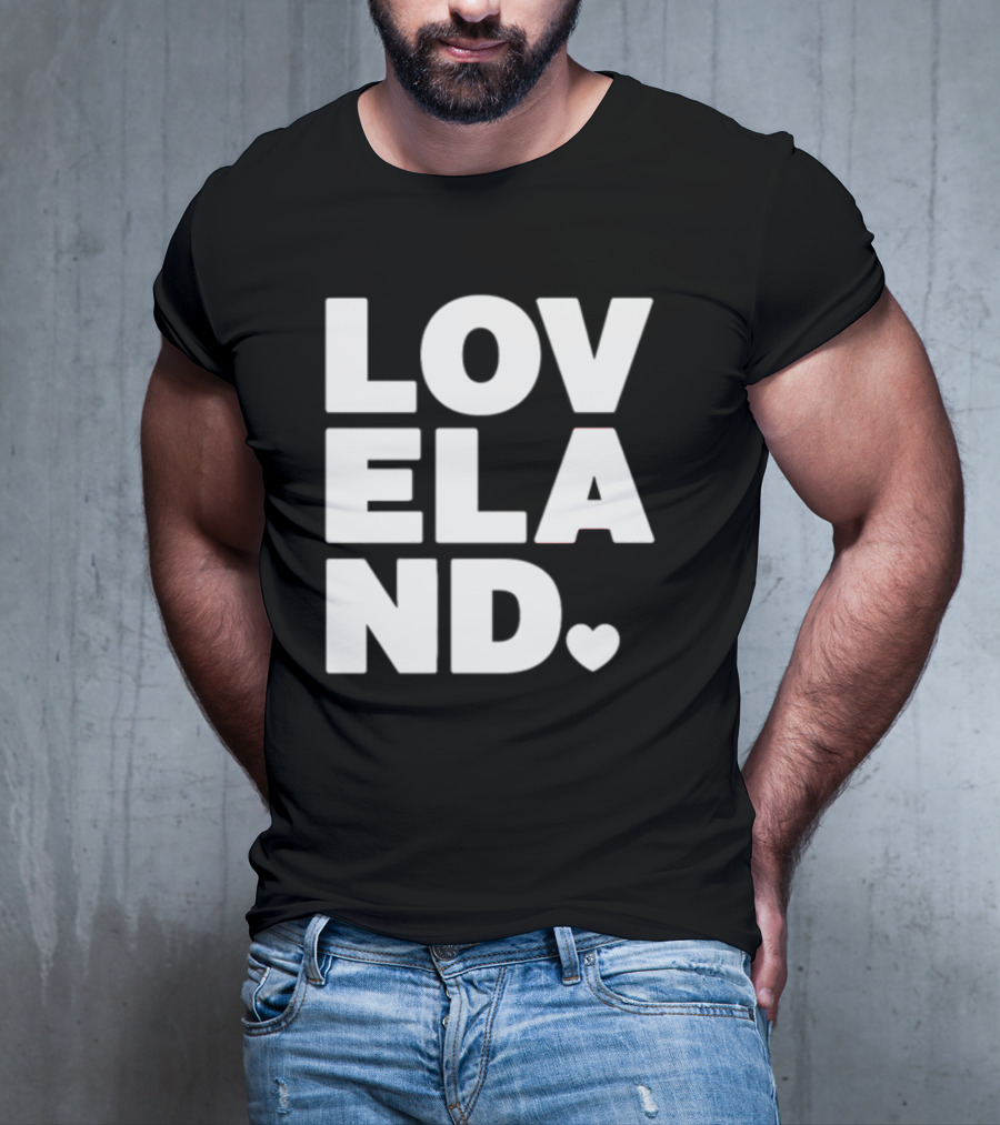 Cincyshirts Loveland White Ink Heart T-Shirt