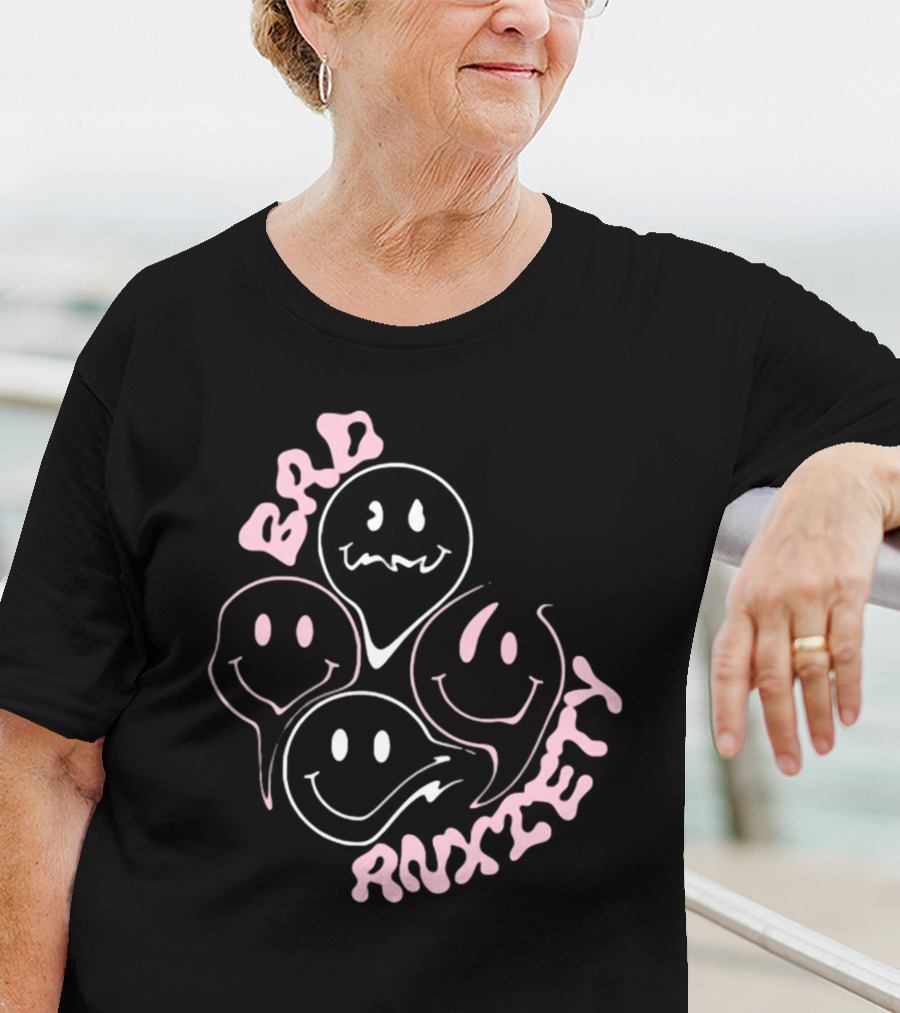 Megantheestallion Bad Anxiety Smiley Faces T-Shirt