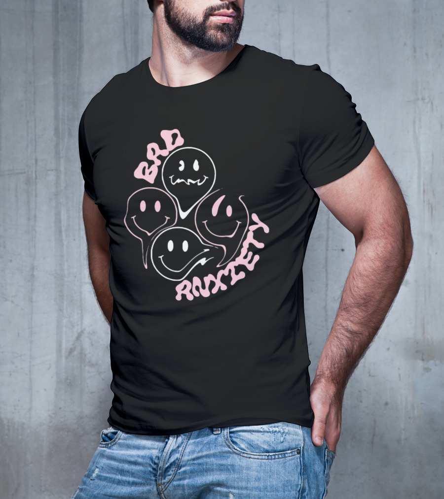 Megantheestallion Bad Anxiety Smiley Faces T-Shirt