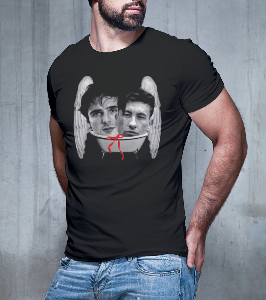 Bff Bath Time Angel Wings Faces Bathtub T-Shirt