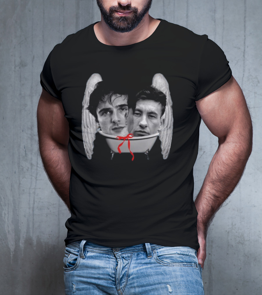 Bff Bath Time Angel Wings Faces Bathtub T-Shirt