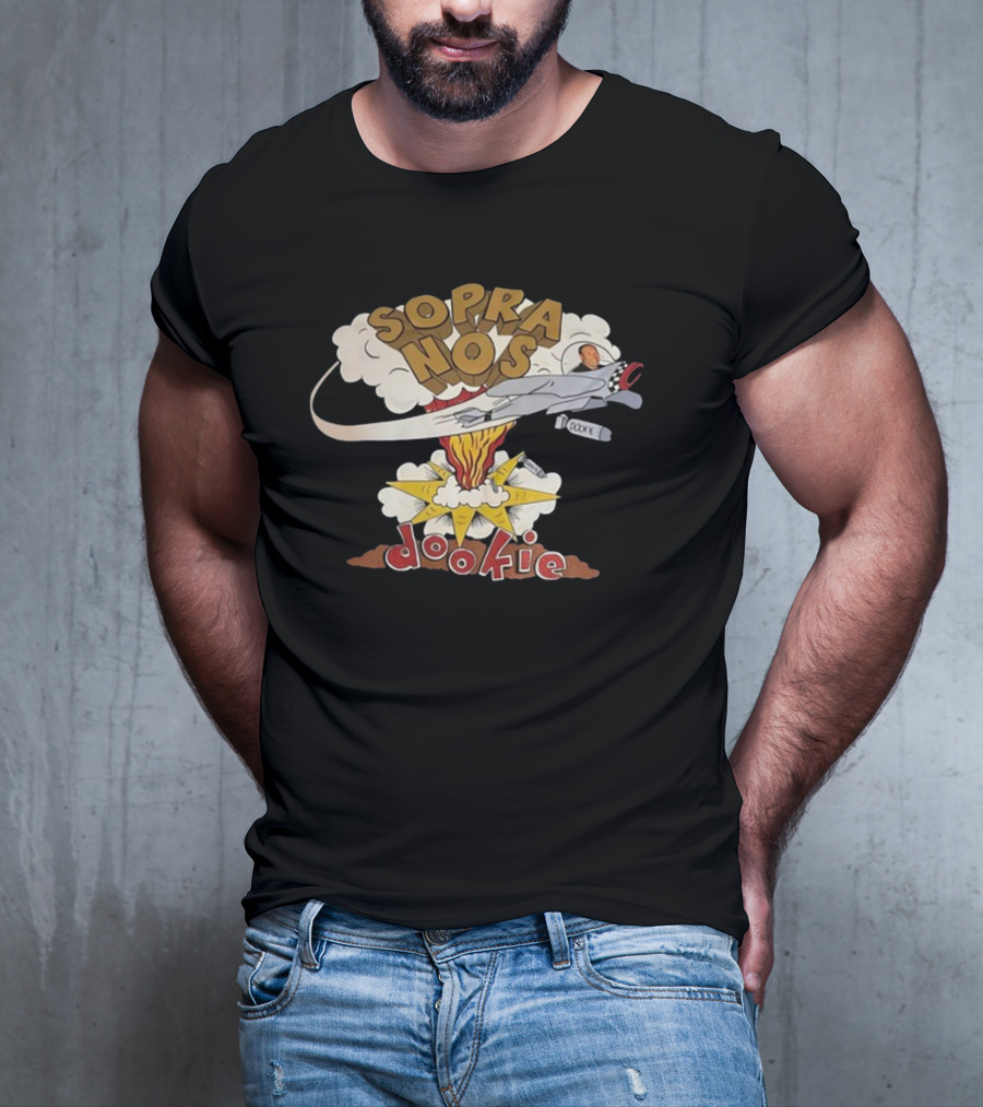 Methsyndicate Sopranos Dookie Parody Rocket Explosion James Gandolfini T-Shirt