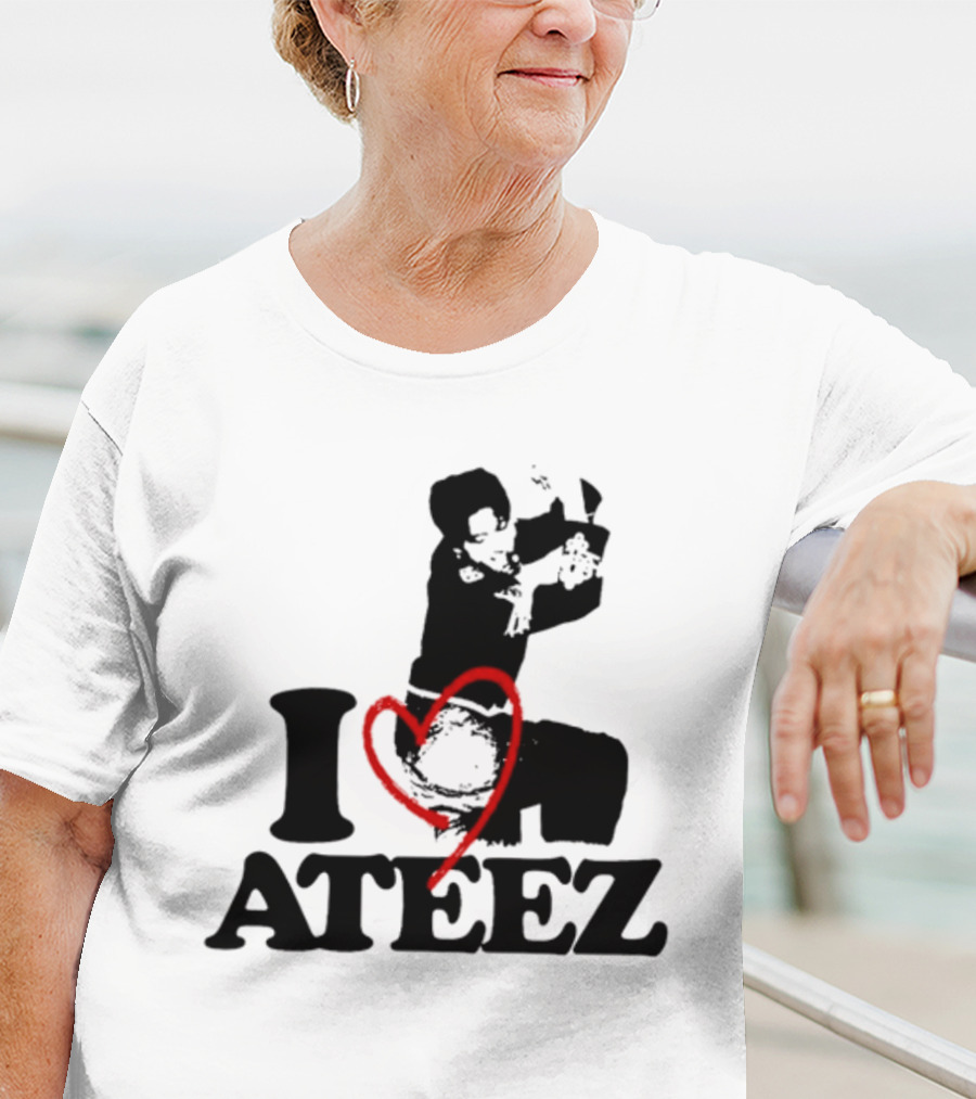 Wooyoung Love Ateez I Heart T-Shirt