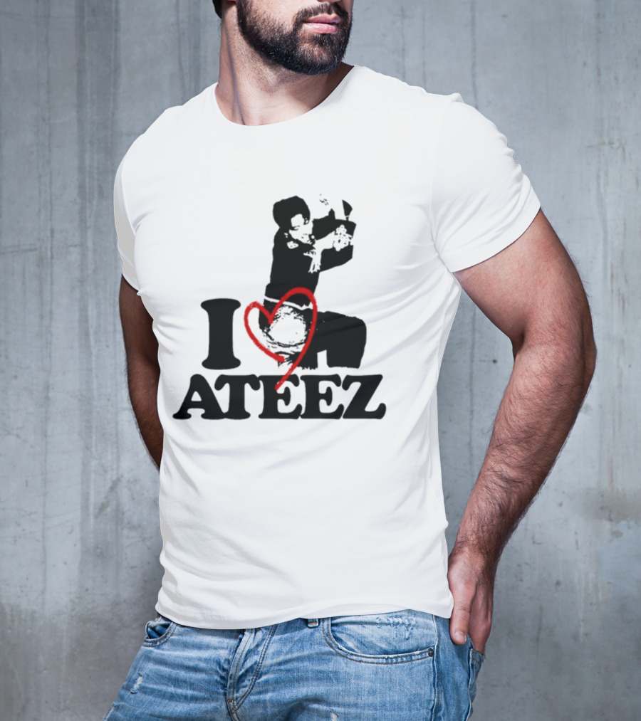 Wooyoung Love Ateez I Heart T-Shirt