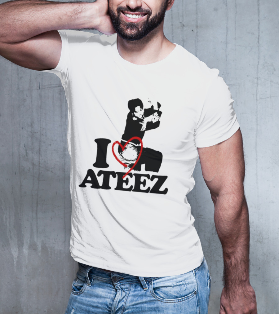 Wooyoung Love Ateez I Heart T-Shirt