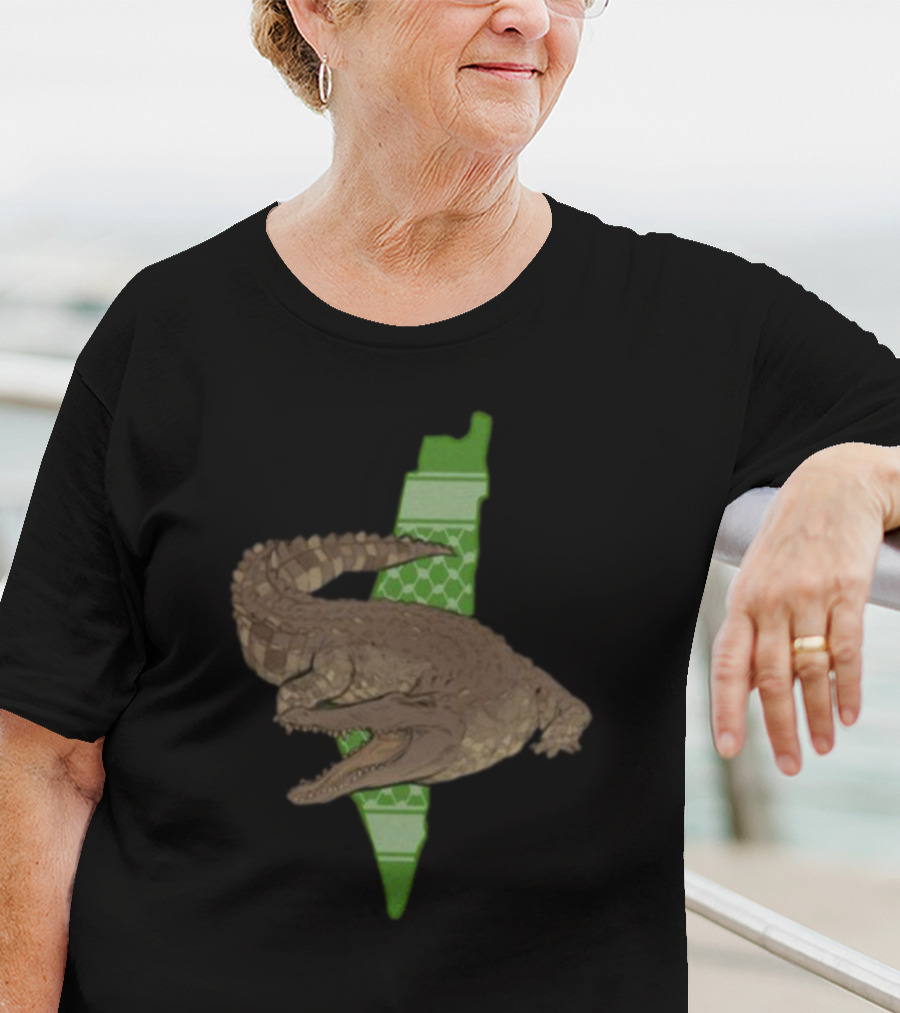Gators Daily Palestinian Crocodile Map T-Shirt