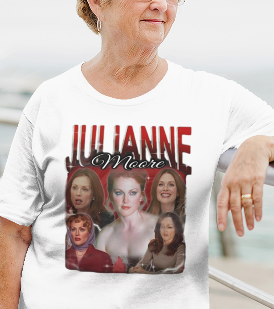 Cravemedia Julianne Moore Multi-Image Collage T-Shirt