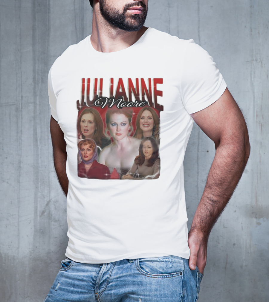 Cravemedia Julianne Moore Multi-Image Collage T-Shirt