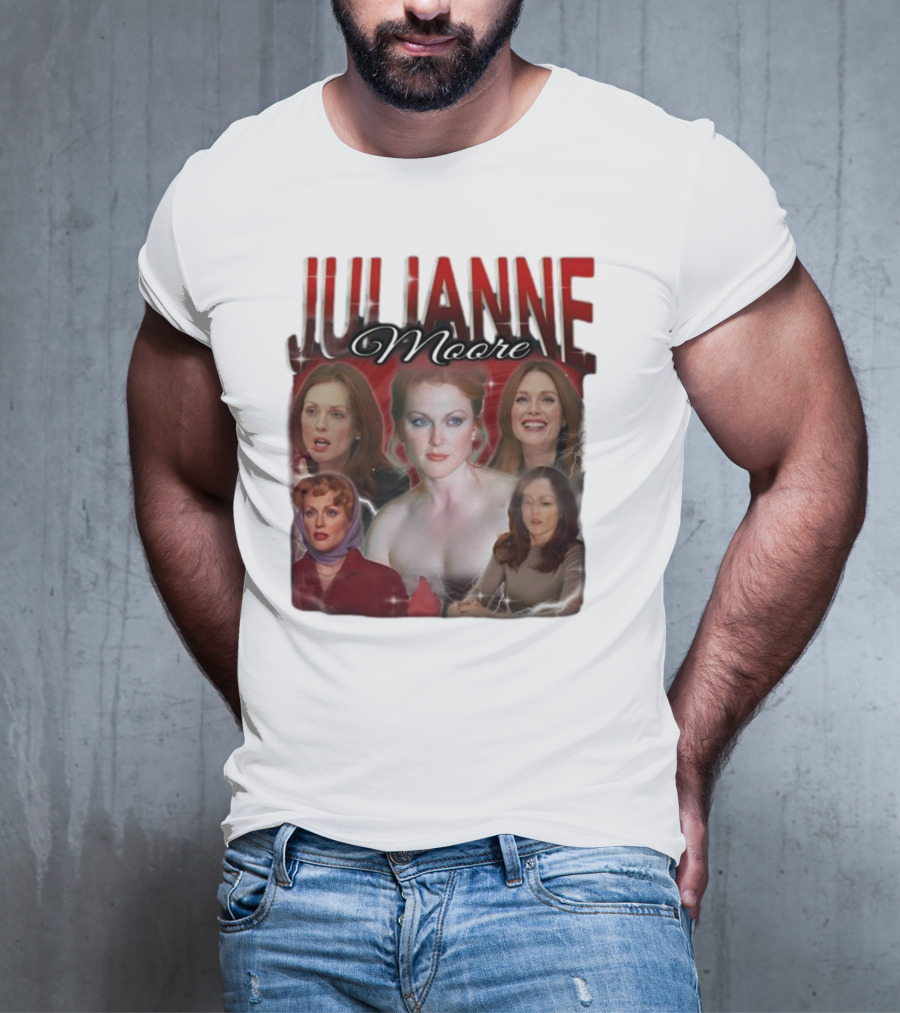 Cravemedia Julianne Moore Multi-Image Collage T-Shirt