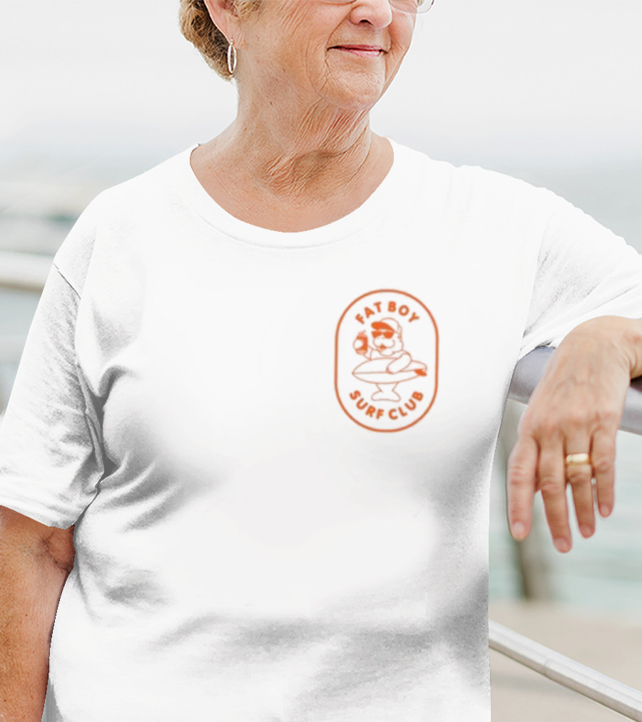 Fat Boy Surf Club Retro Hose Water Oval T-Shirt
