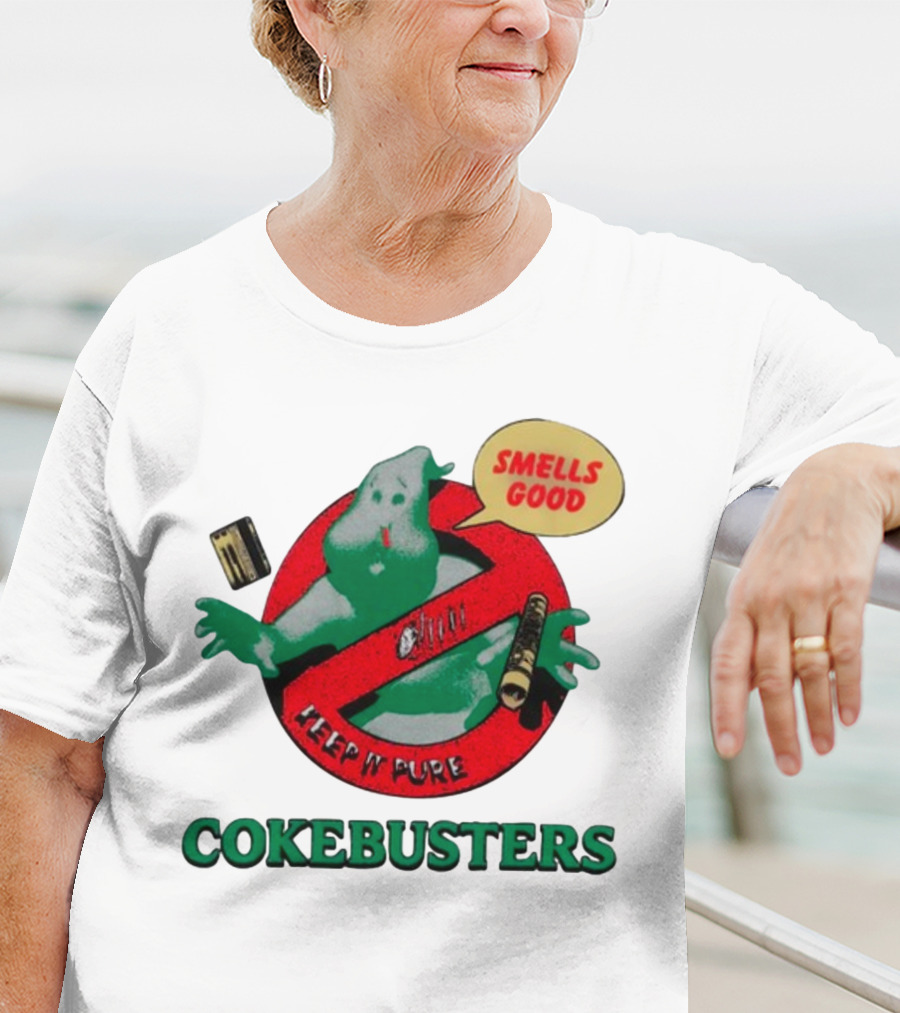 Homewardboundstore Cokebusters Keep'n Pure Smells Good Ghostbusters T-Shirt