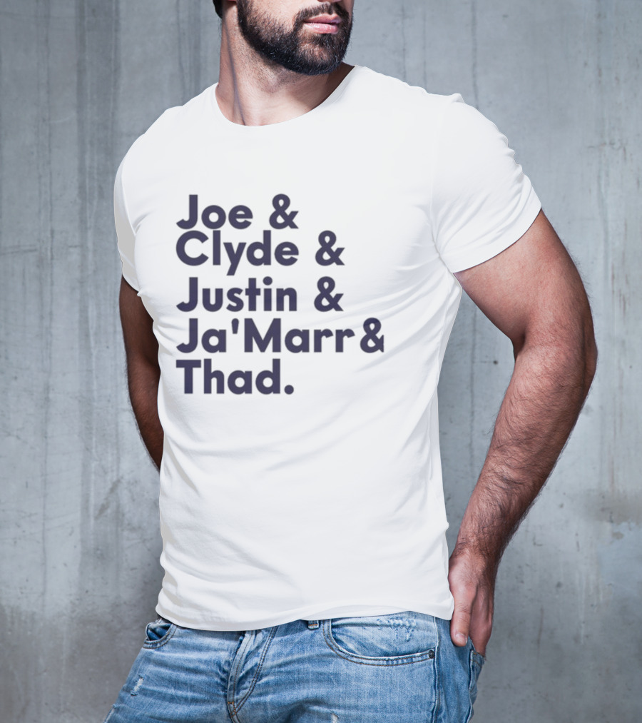 Joe Clyde Justin Ja'Marr Thad Football Legends Bengals NFL T-Shirt