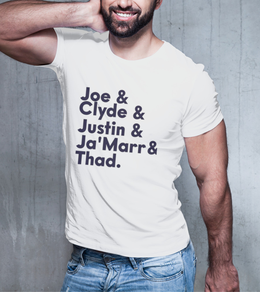 Joe Clyde Justin Ja'Marr Thad Football Legends Bengals NFL T-Shirt