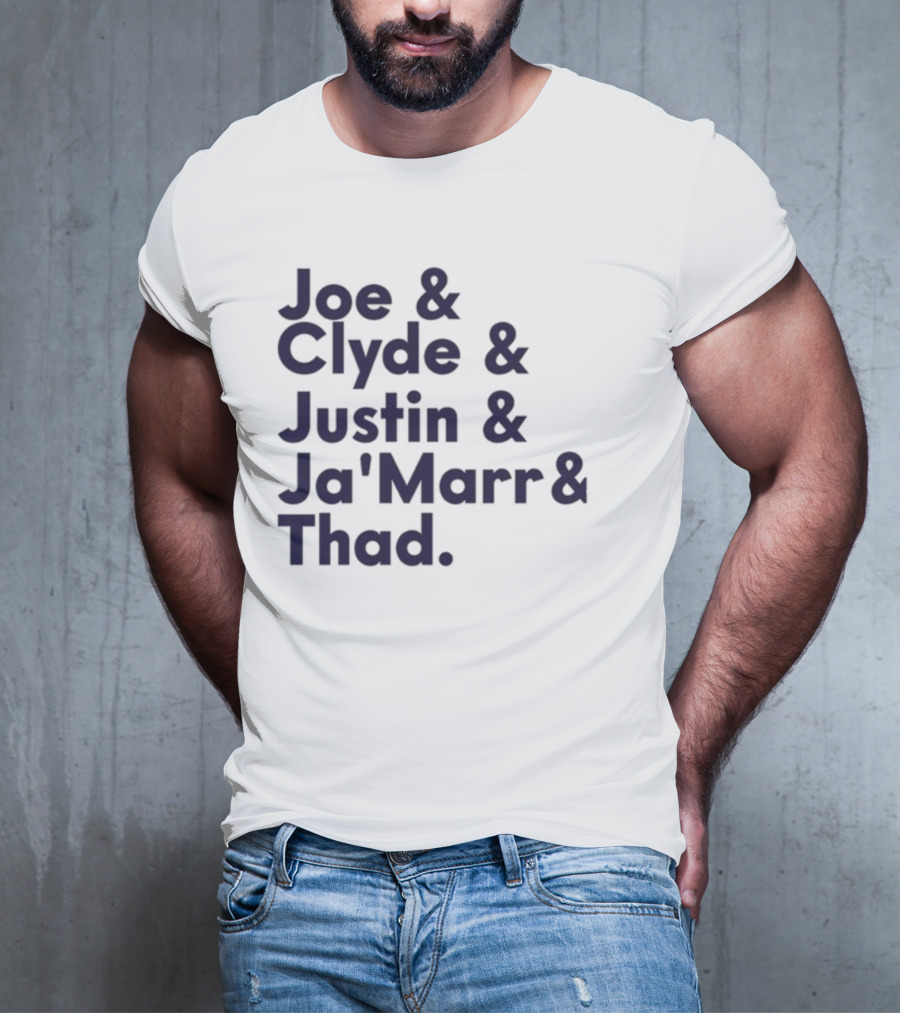 Joe Clyde Justin Ja'Marr Thad Football Legends Bengals NFL T-Shirt