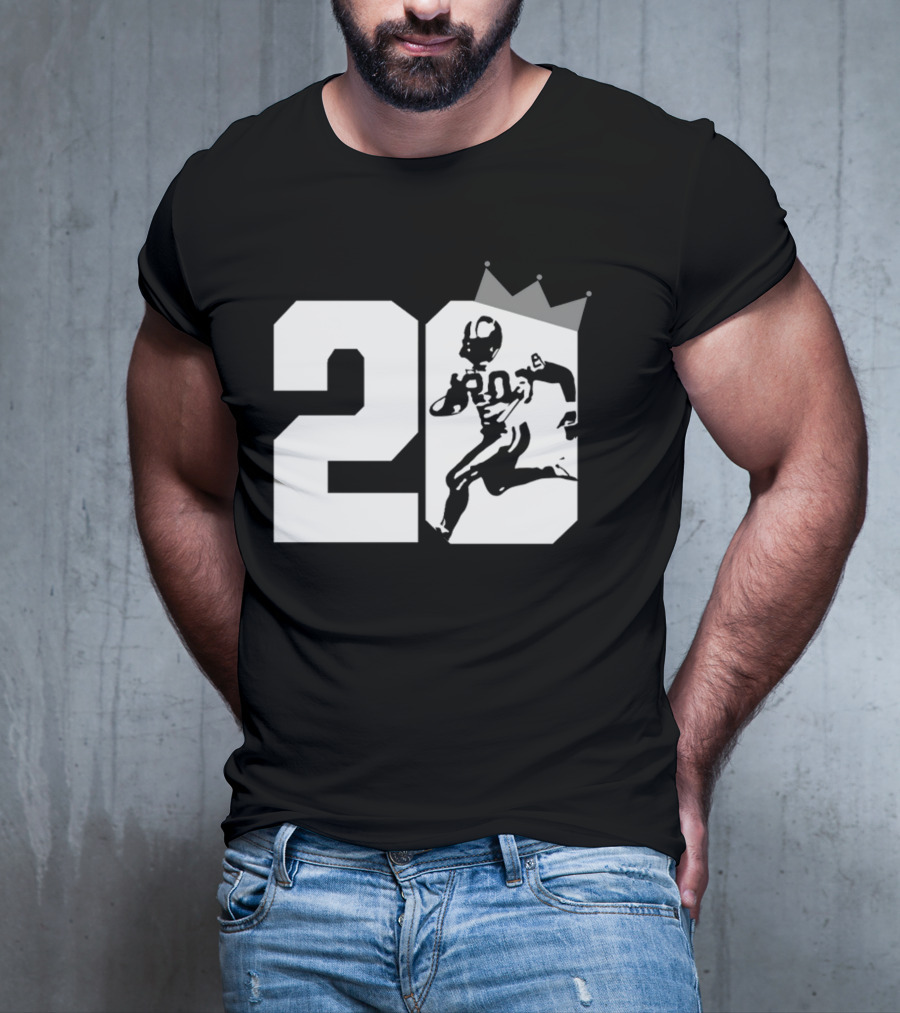 Eminem Barry Sanders 20 King Football Legend T-Shirt