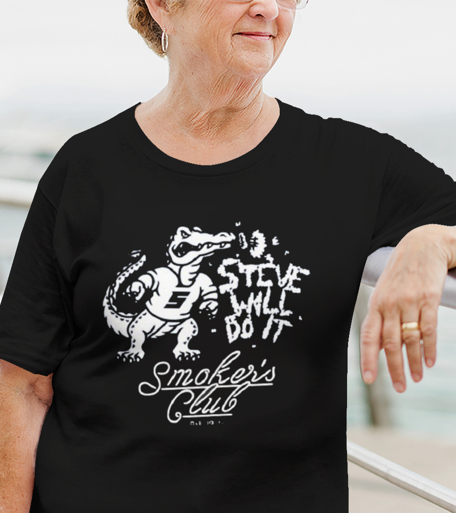 Steve Will Do It Smoker's Club Alligator T-Shirt