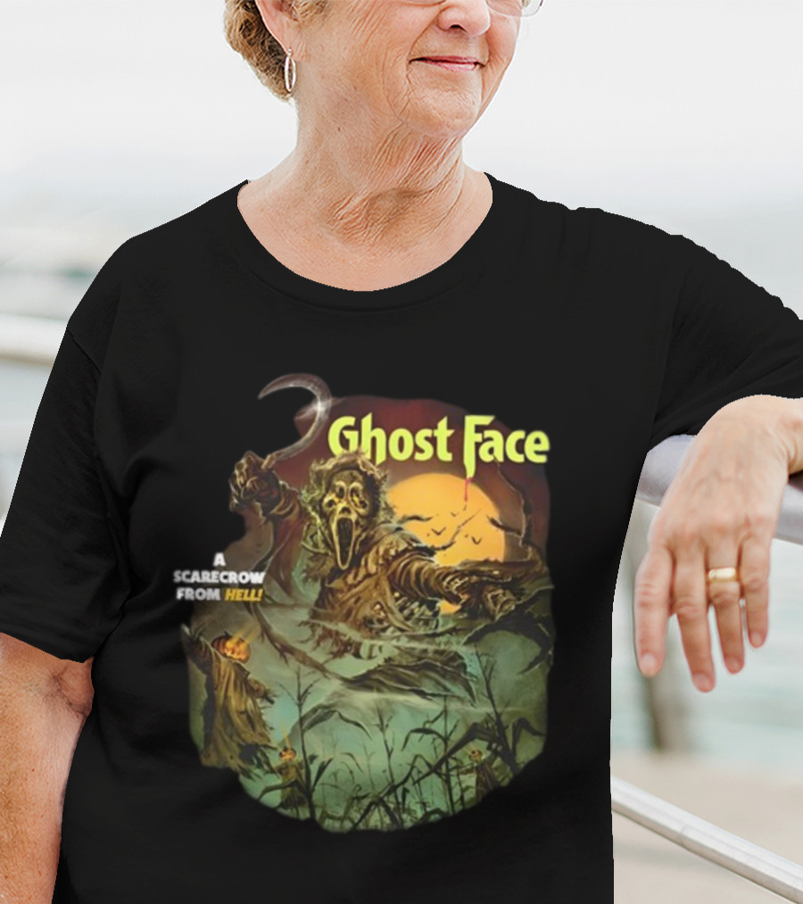 Ghost Face A Scarecrow From Hell Cavitycolors Glows In The Dark T-Shirt