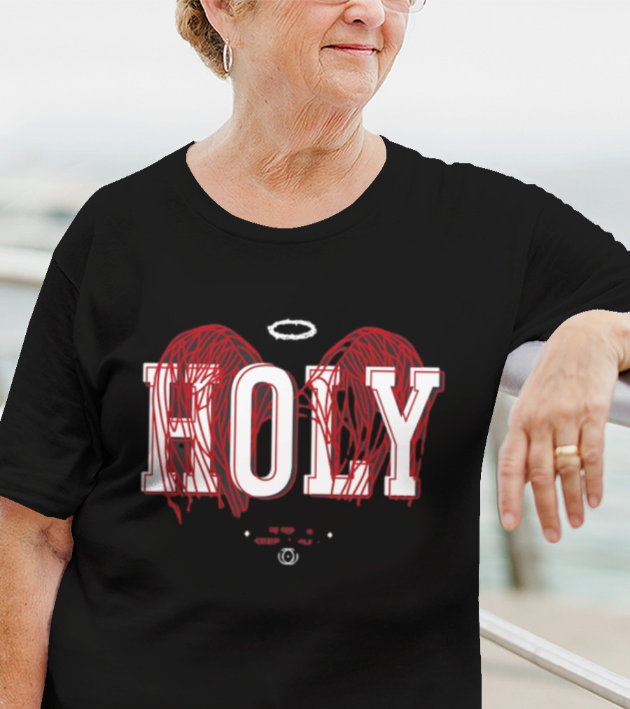 Holy 1 Peter 1 16 Keep It Holy Wings Halo T-Shirt