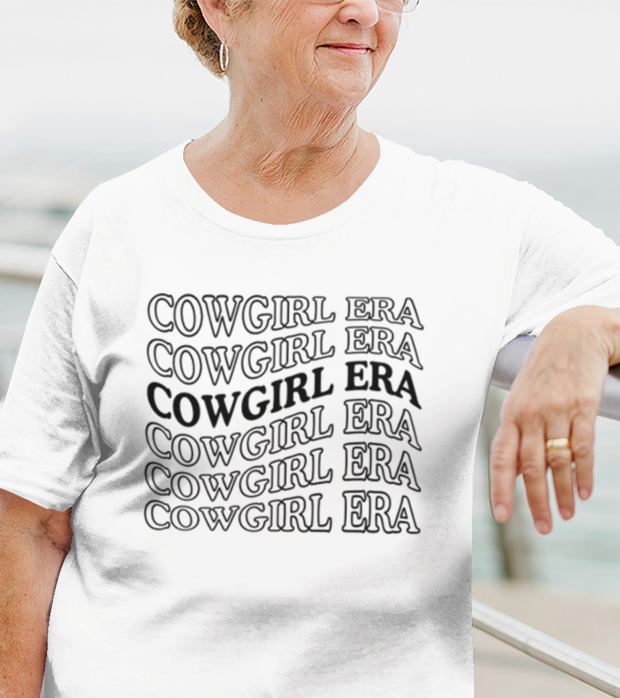 Osu Cowgirl Era Repeating Text T-Shirt