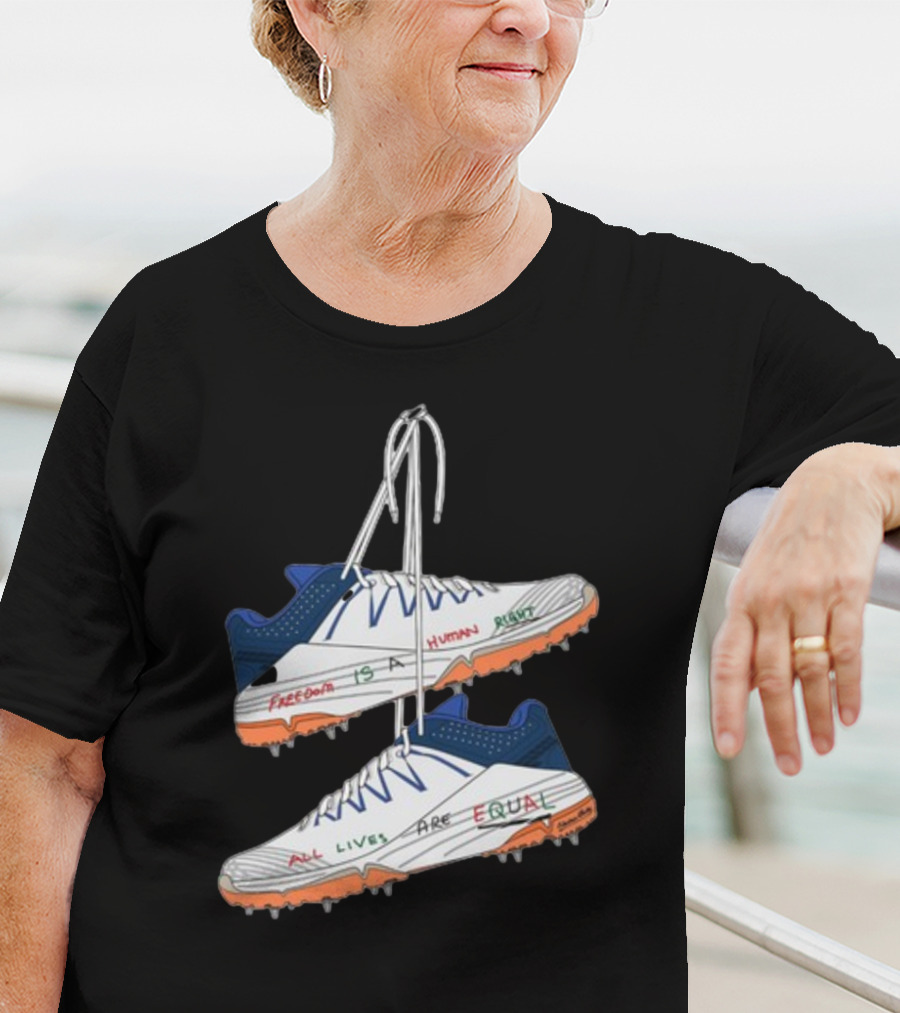 Freedom Is A Human Right All Lives Are Equal Cleats T-Shirt