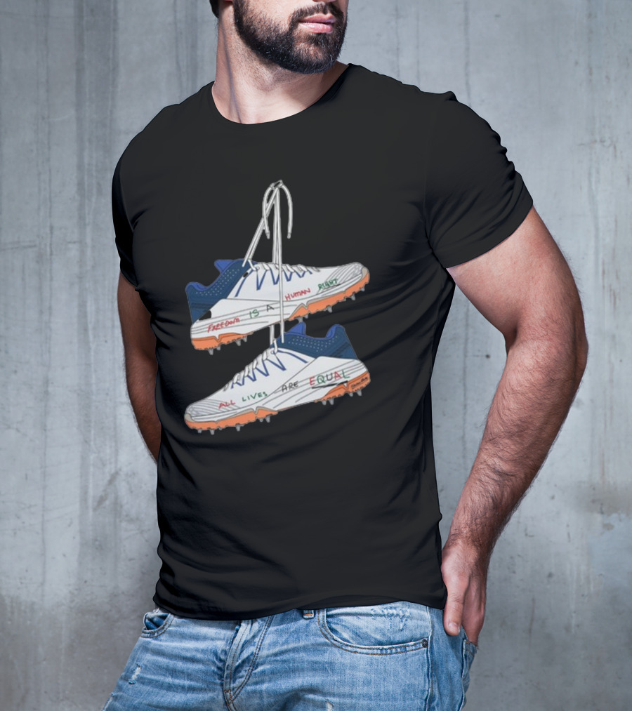 Freedom Is A Human Right All Lives Are Equal Cleats T-Shirt