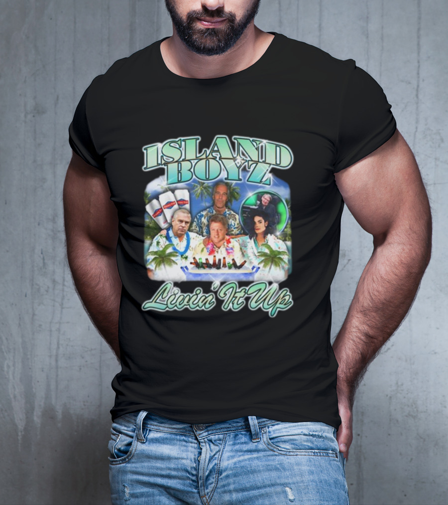 Island Boyz Livin It Up With Tropical Vibes And Friends T-Shirt